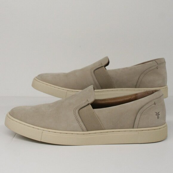 Frye Shoes - Frye Ivy Suede Leather Slip On Casual Women's Sneakers‎ Shoes Beige Taupe Sz 10